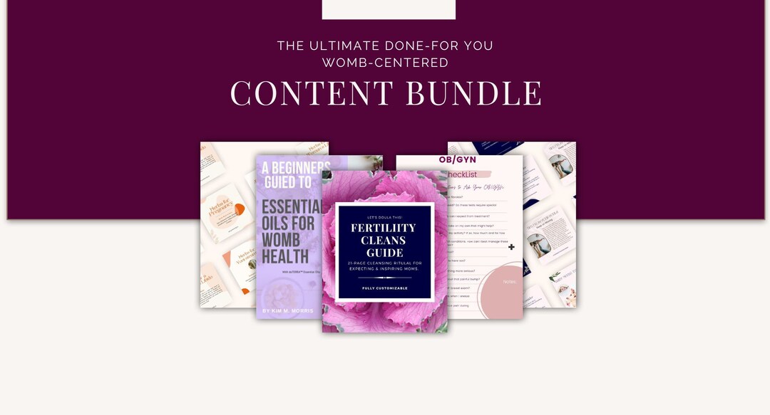 The Ultimate Doneforyou Wombcentered Content Bundle Etsy