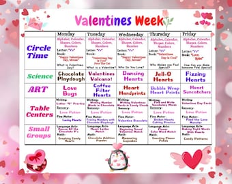 Valentines! Week Lesson Plan!