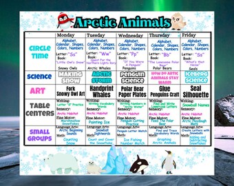 Arctic Animals! Educational Learning Activities for Preschoolers!