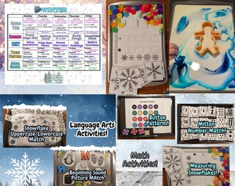 Winter Season!! A Week of Winter Learning Activities for Preschool and Kindergarten!