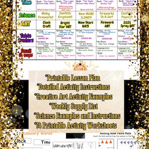 NEW YEARS!! PreK Lesson Plan