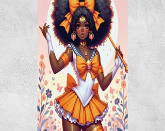Unique Anime Art Prints - African American Characters in Dynamic Poses