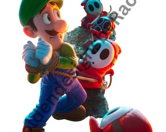 Luigi Super Mario PNG - Digital Download, SVG File, Instant Download