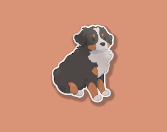 Bernese Mountain Dog Sticker | Kiss-Cut Vinyl Sticker
