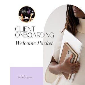 Virtual Assistant Client On boarding  Welcome Packet | Canva Portfolio Template | Client Onboarding Client Freelancers| Editable Portfolio