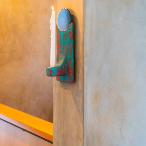 Flame Frame - Handmade Sculptural Candle Sconce with Mirrors | Eco-Friendly Wall Sconce Lighting
