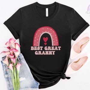 Best Great Granny Shirt, Great Grandma Shirt, Cute Rainbow Shirt, Mother Day Shirt for Great Grandma, Mother&#39;s Day Shirt, Mother&#39;s Day Gift