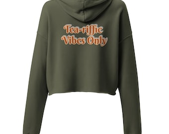 Sudadera corta con vibras de té / Suéter para amantes del té