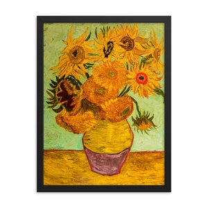 Van Gogh Sunflowers frames poster