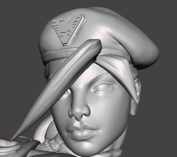 Cammy 3D Printed Figurine Collectable Fun Art Unpainted by EmpireFigures