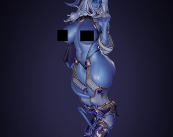 Draenei 3D Printed Statue | Painted or Garage/Model Kit | Designed by PearForceOne