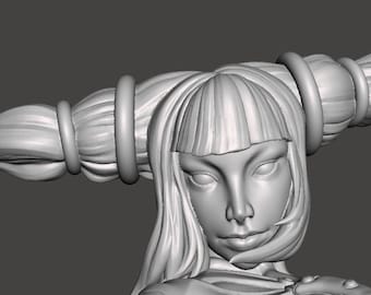 Juri Han 3D Printed Statue | Painted or Garage/Model Kit | Designed by PearForceOne