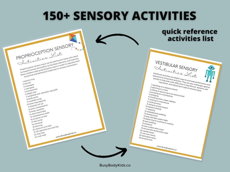 Sensory Diet Autism Planner Sensory Processing Disorder Etsy