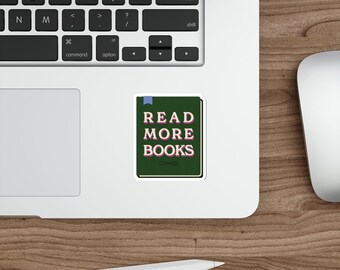 Read More Books Vinyl Sticker - For Book Lovers