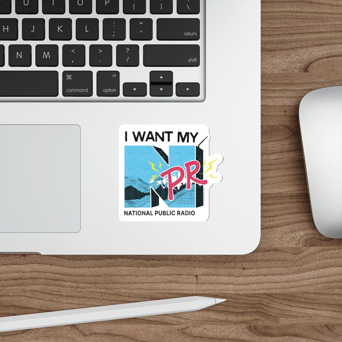 NPR Die Cut Sticker | 90s MTV Parody Retro Public Radio Graphic - Etsy
