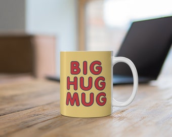 Taza Big Hug / Taza de cerámica de 11oz / diseño inspirado en True Detective / impresión por sublimación