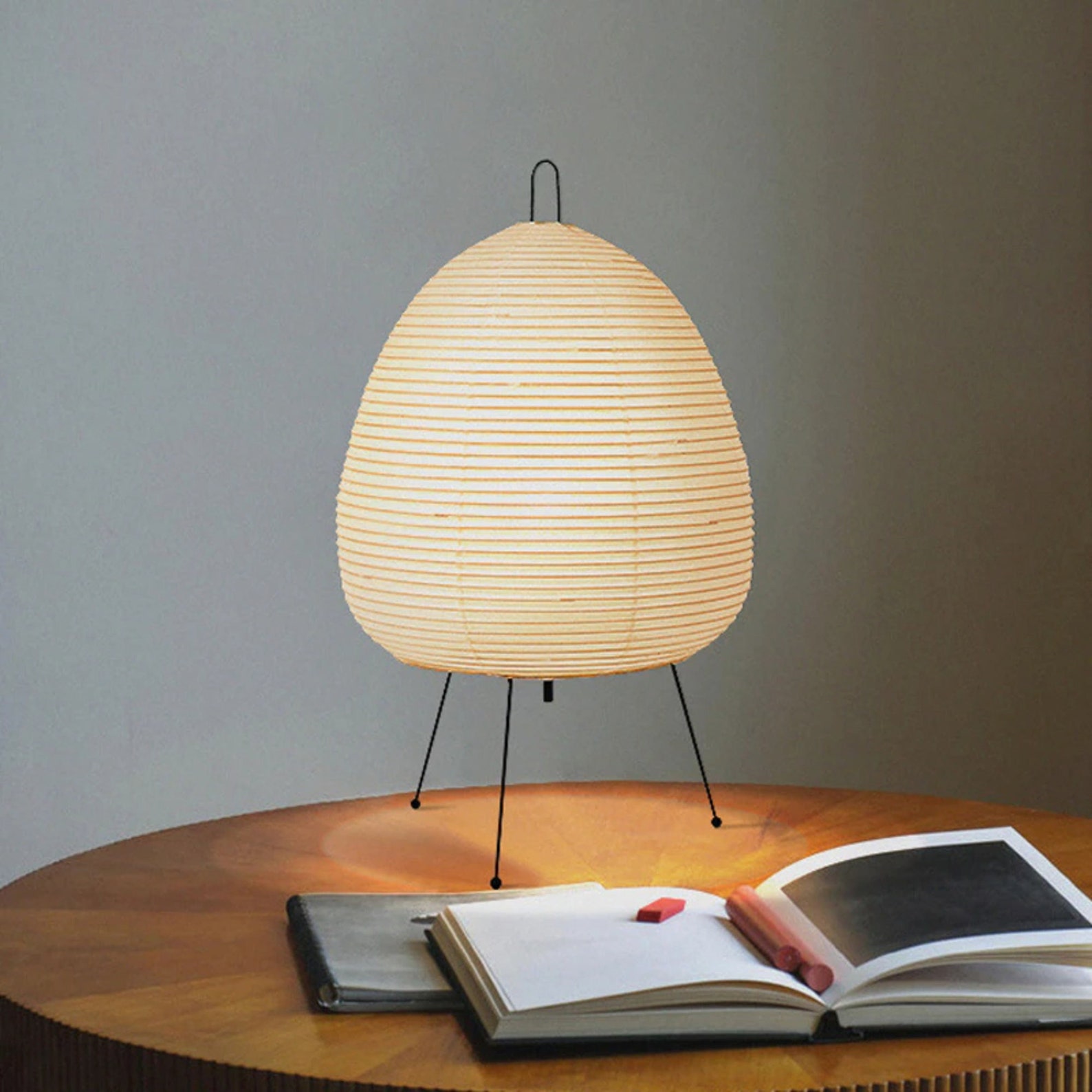 Japanese Design Lamp rice Paper Lamp paper Lamptable Etsy