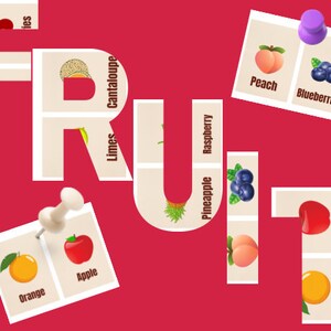 Fruit-flitskaarten voor peuters, educatieve kaarten, baby-flitskaarten