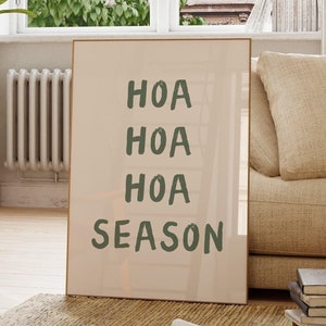 Hoa Hoa Hoa Print Twilight Funny Wall Art Twilight Gift Minimalist Poster Trendy Print Hoa Hoa Hoa Season - Instant Download Printable Art