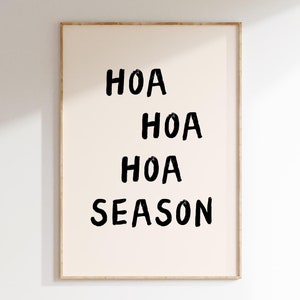 Twilight Funny Poster Hoa Hoa Hoa Print Twilight Gift Minimalist Wall Art Trendy Print Hoa Hoa Hoa Season - Instant Download Printable Art