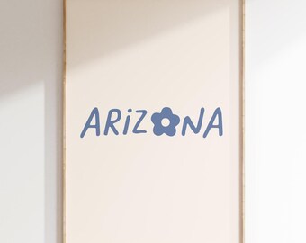 ARIZONA Print Arizona Minimalist Wall Art Arizona City Print Arizona Decor Trendy Travel Poster Instant Download Printable Art 1 print