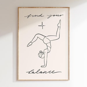Yoga Print Positive Mindset Wall Art Yoga Pose Print Yoga Studio Wall Art Instant Download Printable Art 1 Print