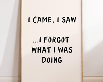 Lustige ADHD Print Neurodiversent Wand Kunst ADHD Geschenke Minimalistisches Poster Trendy Zitat Print Neurovielfalt - Instant Download druckbare Kunst