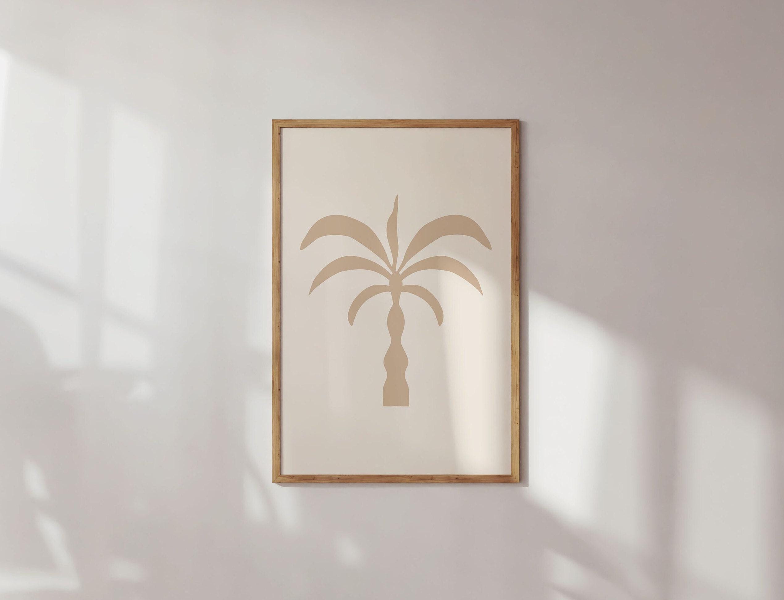 Palm Tree Print Palm Trees Abstract Wall Art Neutral Home Decor ...