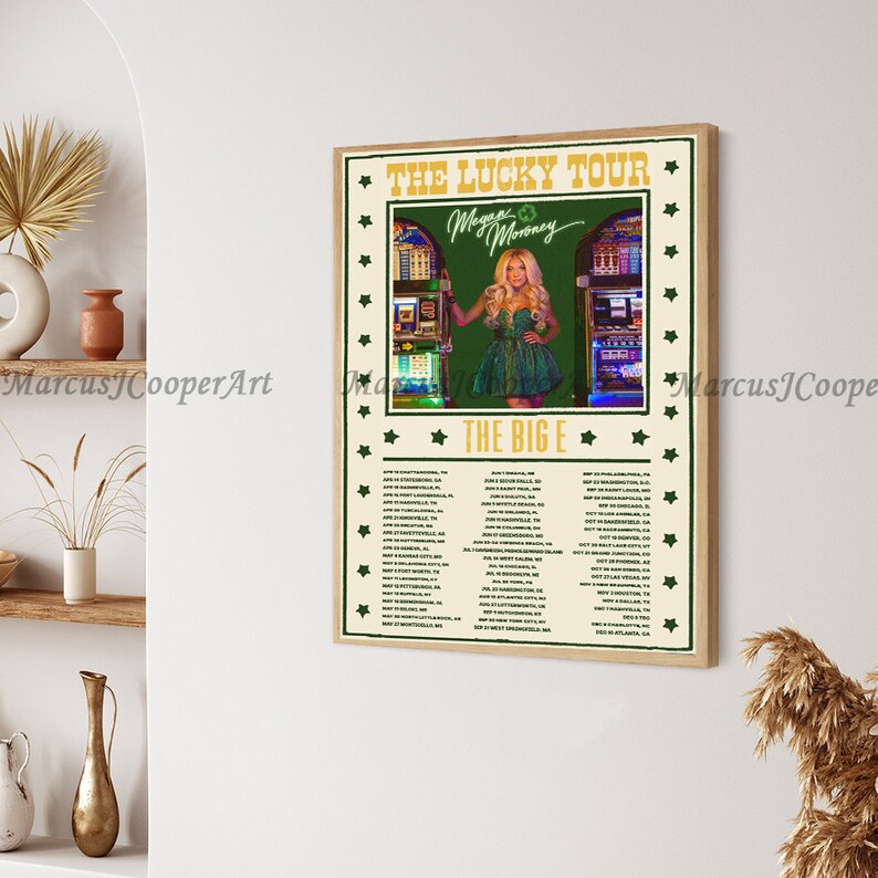 Megan Moroney the Lucky Tour 2023 Poster - Etsy UK