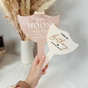 Custom Handheld Bow Mirror, Acrylic Lash Tech Mirror Prop, Eyelash Beauty Studio Gift, Social media Mirror Prop, Lash Extension Face Paddle