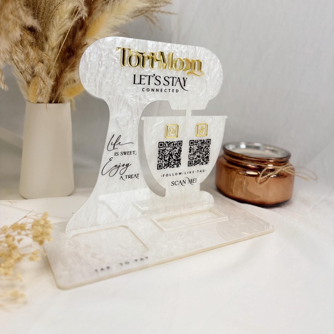 Multi Baker QR Code Sign Stand Mixer+ Card Holder+ Square Reader ...
