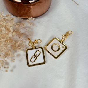 Instagram Smart NFC keychain for social media, NFC Small Business Keychain, Beauty NFC Keychain Gift, Cash App Instagram TikTok Tap Keychain