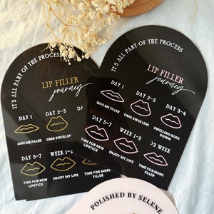 Lip Filler Injections Journey Acrylic Sign, Beauty Sign, Aesthetics Clinic Lips Sign, Acrylic Spa Salon Sign, Aesthetics Clinic Injector