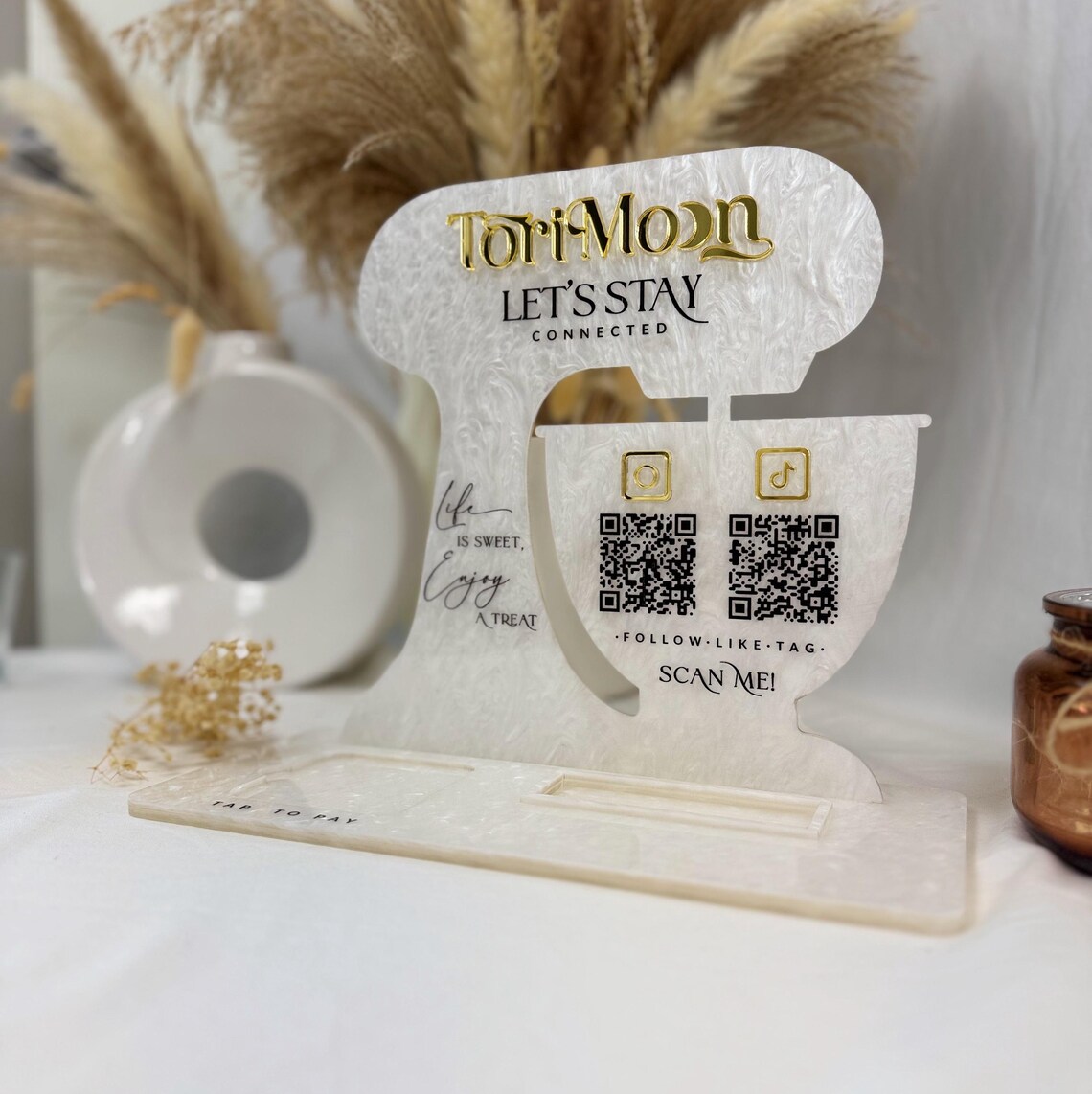 Multi Baker QR Code Sign Stand Mixer+ Card Holder+ Square Reader ...