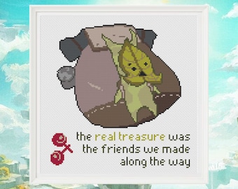 Zelda Korok The Real Treasure Gaming Kreuzstichmuster, einfach - 20 Farben - Instant PDF Download mit KOSTENLOSEM Mystery Pattern