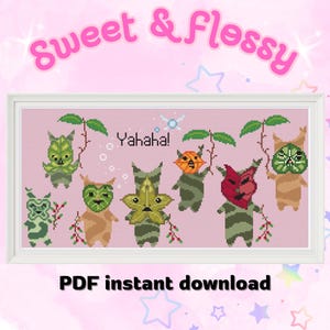 Zelda Korok Party Cross Stitch Pattern: Tears of the Kingdom (PDF)