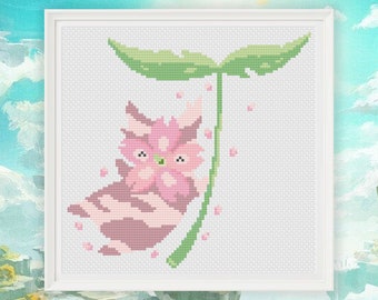 Cherry Blossom Korok Kreuzstich Stickmuster Zelda Tränen des Königreichs (PDF Download)