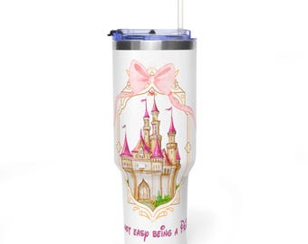 Copo térmico Castelo de Conto de Fadas Rosa, 1,18 L | Copo térmico Castelo de Princesa