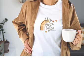 Sua Graça Basta - Estampa Digital: Arquivo PNG para estampa de camiseta