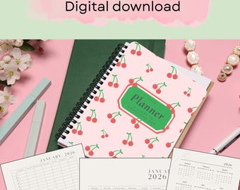 Agenda e Calendário Diário 2026 para Download Digital