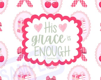 Sua Graça Basta - Impressão Digital: PNG, design gráfico