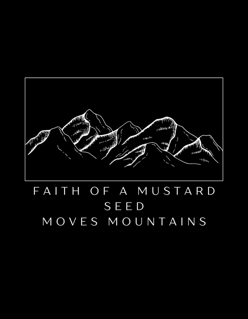 Faith of a Mustard Seed | Digital | PNG - Etsy