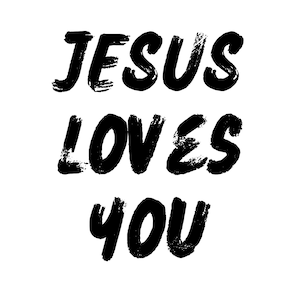 JESÚS TE AMA / png / archivo digital