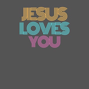 Jesus Loves You | Retro | PNG