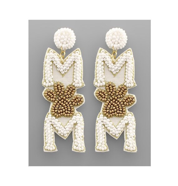 Buy Dog Mom Earrings White Dog Mom Earrings Mother s Day