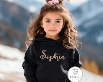 Youth Hooded Sweatshirt, Name Hoodie, Personalized Clothing, Embroidery, Monogram, Personalized Sweatshirt, Initials, Gift, Toddler, Youth