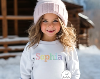 Toddler Embroidered Name Sweatshirt, Personalized Clothing, Embroidery, Monogram, Personalized Sweatshirt, Initials, Gift, Toddler, Youth