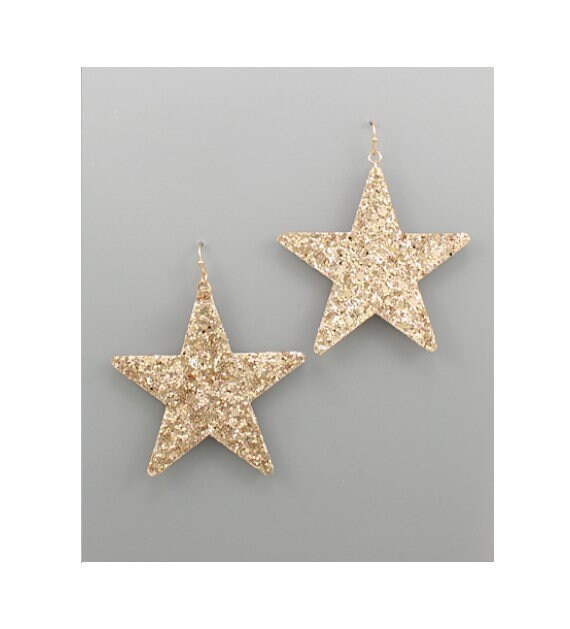 V20541 - Extra Large Glitter Star Tag Gold - GTG StarXL 51 12/PK