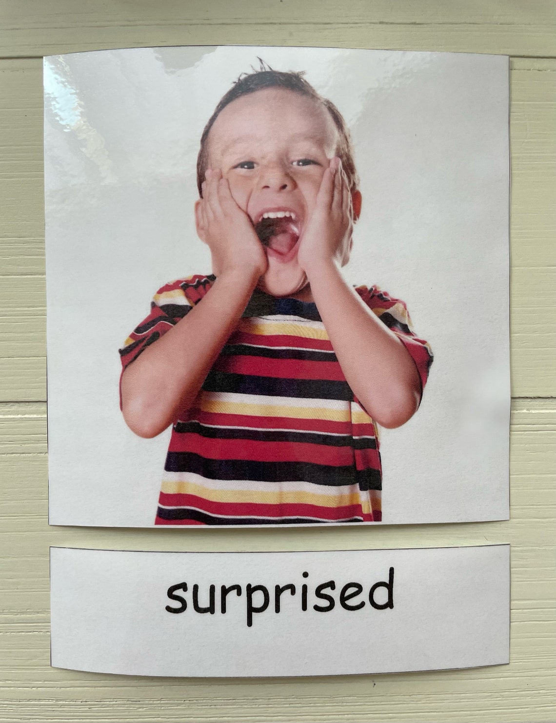 PRINTABLE Emotions Flashcards Real Photos Matching - Etsy