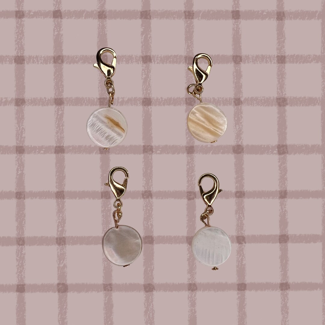 Crochet Shell Stitch Markers, Shell Stitch Markers, Lobster Claw Stitch